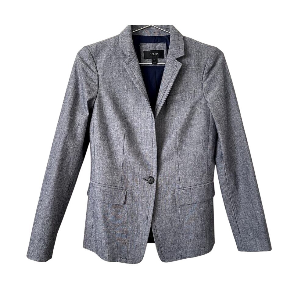 J. Crew Single Breasted Blazer Work Wear Business Office Corpcore Preppy 00